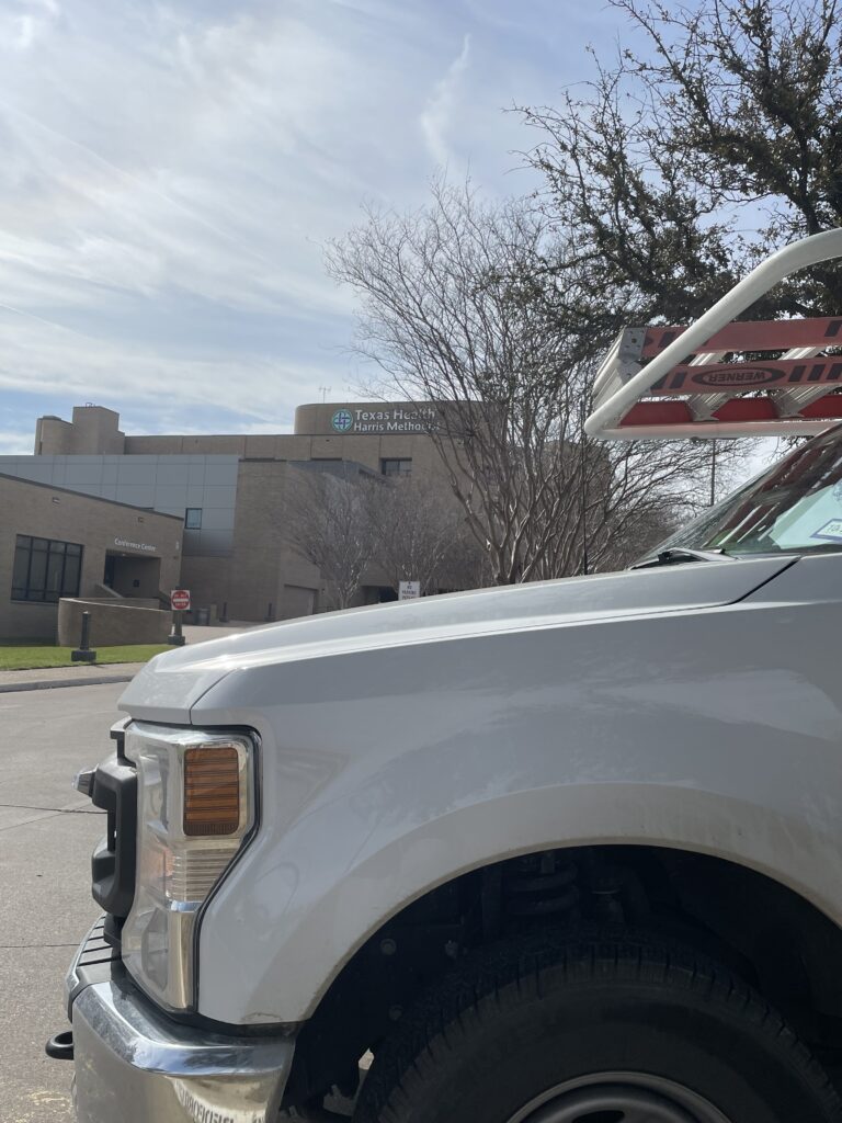One of the Tioga trucks at the Texas Health Harris Methodist near Fort Worth Texas