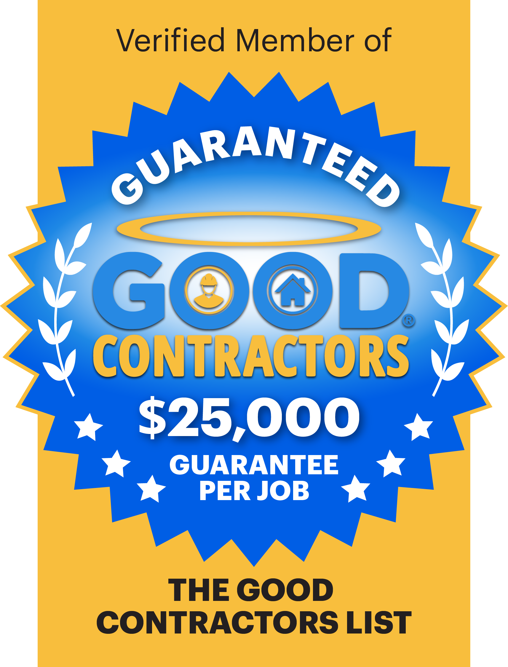 $25K Guarantee yellow badge